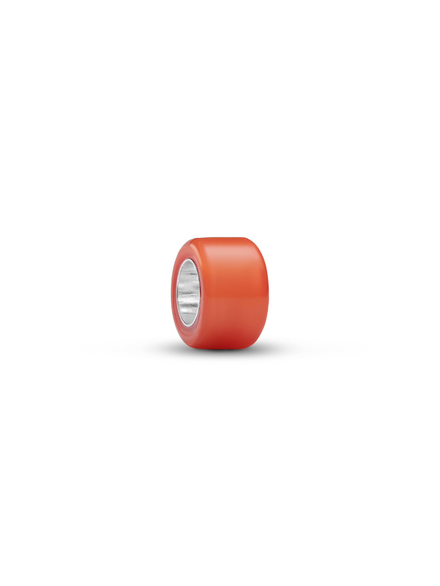Mini charm en verre de Murano orange