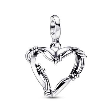 Charm-médaillon Cœur en fil métallique Pandora ME