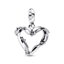 Pandora ME Wire Heart Medallion Charm 