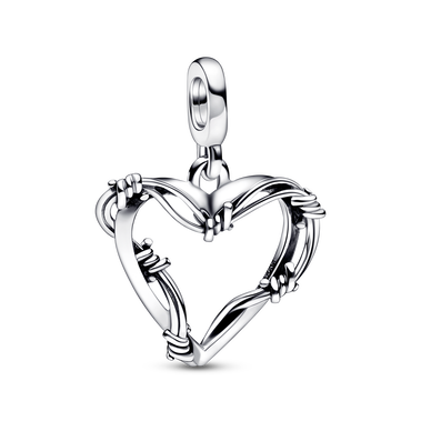 Charm-médaillon Cœur en fil métallique Pandora ME