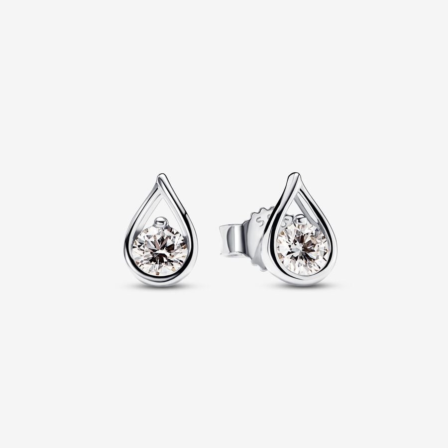 Pandora Infinite diamant cultivé en laboratoire clous d’oreilles avec  0,20 carat tw en argent sterling image number 0