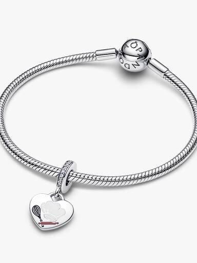 Charm-pendentif en forme de cœur Pâtisserie