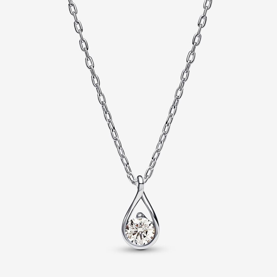 Pandora Infinite diamant cultivé en laboratoire pendentif et collier avec 0,50 carat tw en argent sterling image number 0