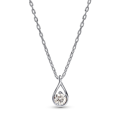 Pandora Infinite diamant cultivé en laboratoire pendentif et collier avec 0,50 carat tw en argent sterling