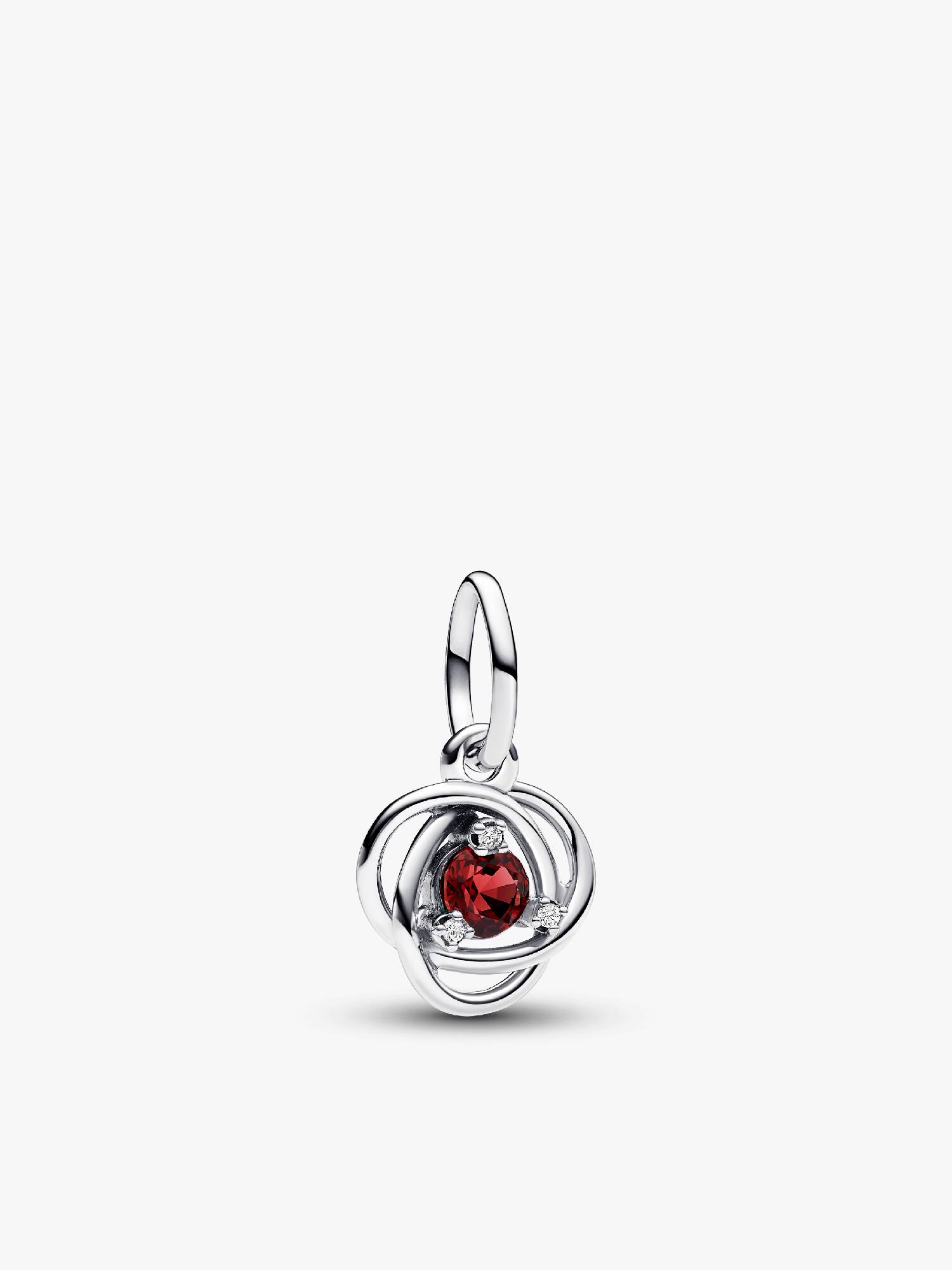 FINAL SALE - July True Red Eternity Circle Dangle Charm