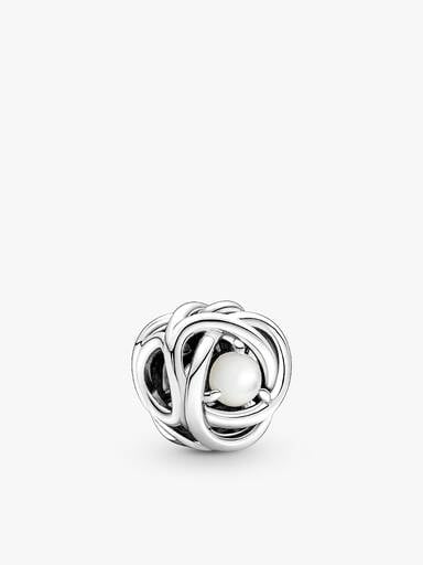 June Eternity Circle Pendant Necklace