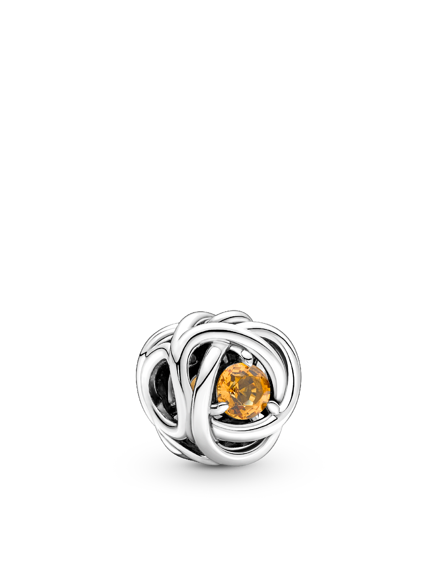 Collier avec charm-pendentif Cercle éternel de novembre