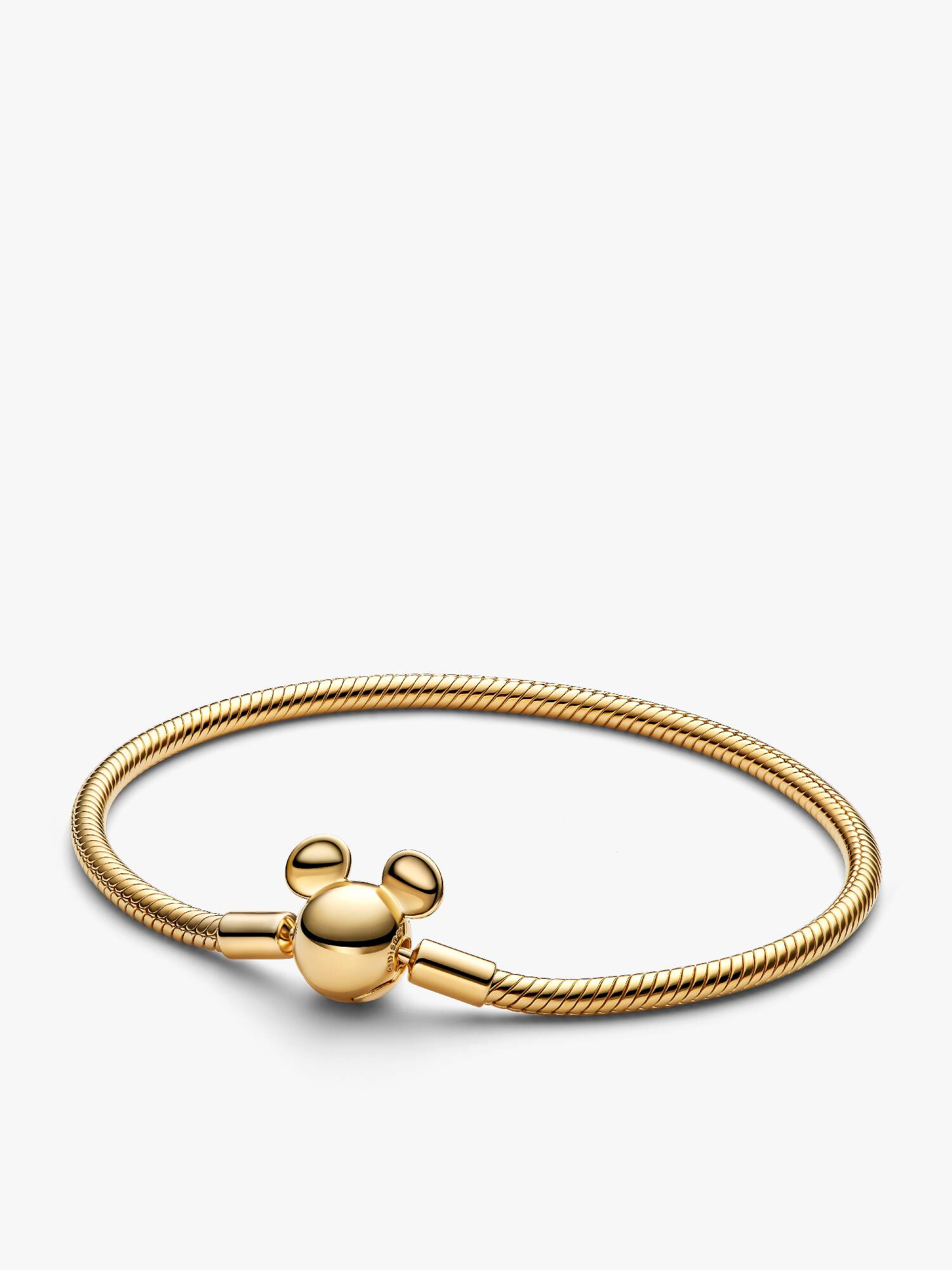 Disney Mickey Mouse Clasp Moments Snake Chain Bracelet