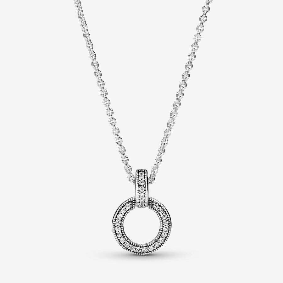 Collier Pendentif double cercle image number 0