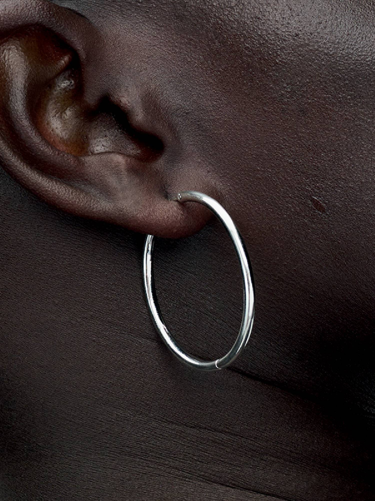 40 mm Charm Hoop Earrings