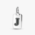 Pendentif rectangulaire lettre J Pendentif rectangulaire lettre J