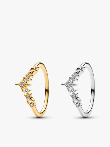 Tiara Two-Tone Friendship Ring Set