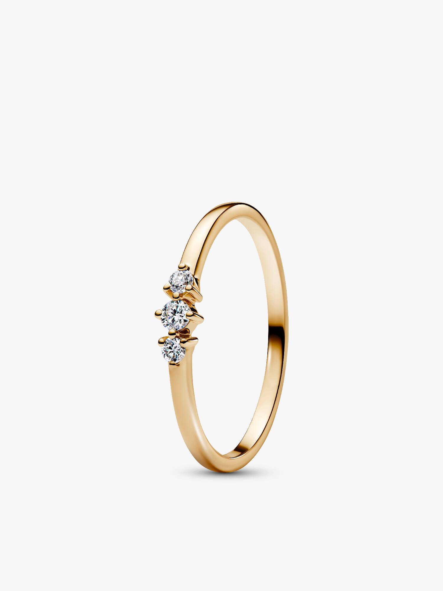 Bague à trois diamants cultivés en laboratoire Pandora Era