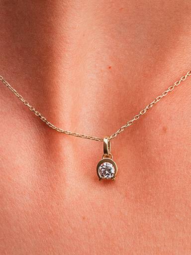FINAL SALE - Pandora Talisman Lab-Grown Diamond Horseshoe Pendant