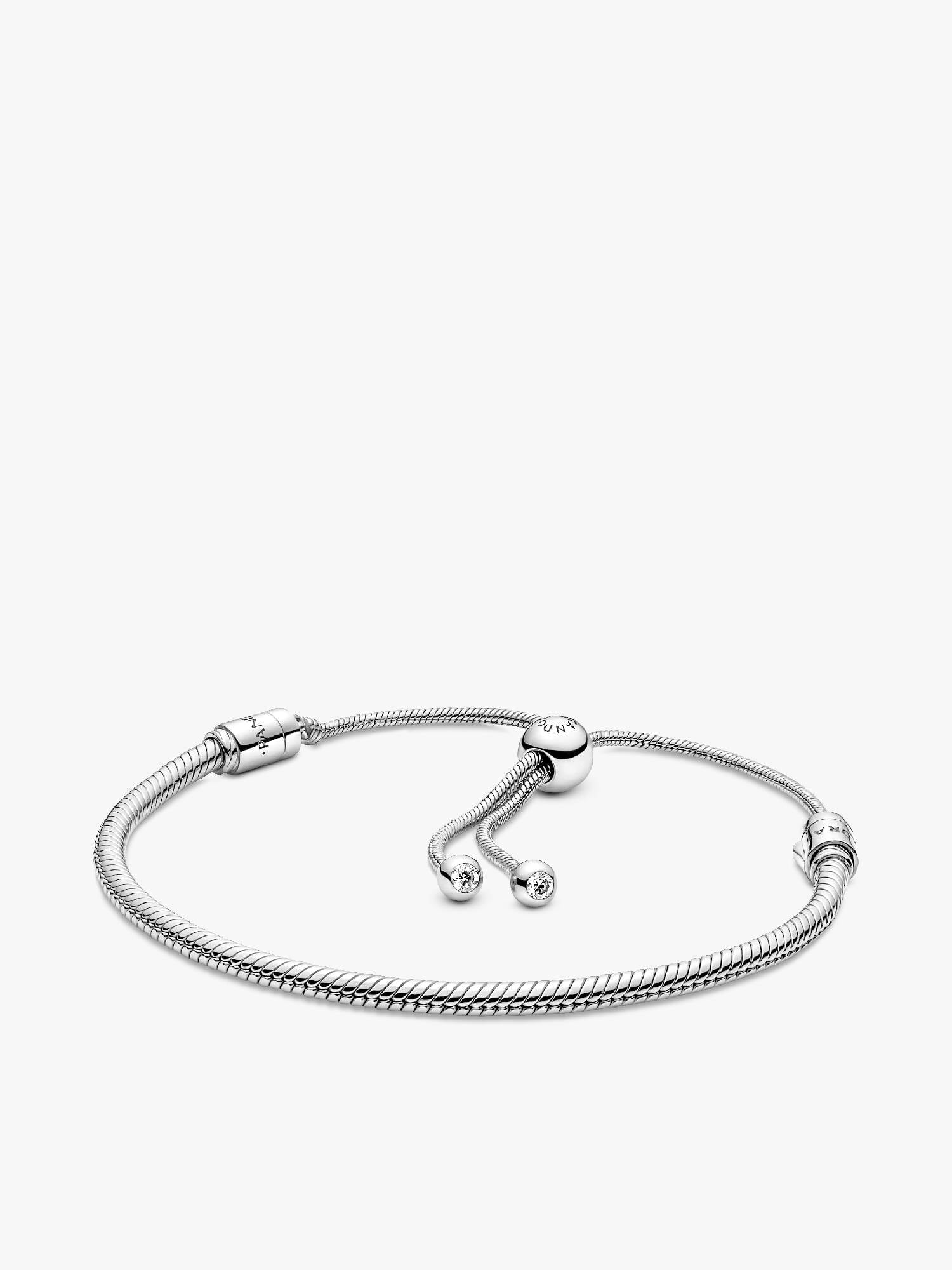 Bracelet coulissant à chaîne serpentine