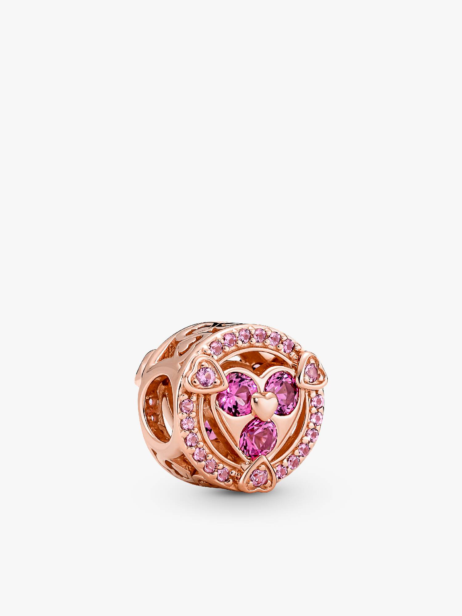 FINAL SALE - Reveal Your Love Sparkling Hearts Button Charm