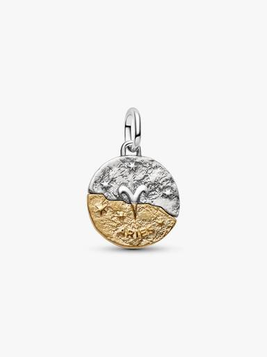 Aries Zodiac Medallion Charm