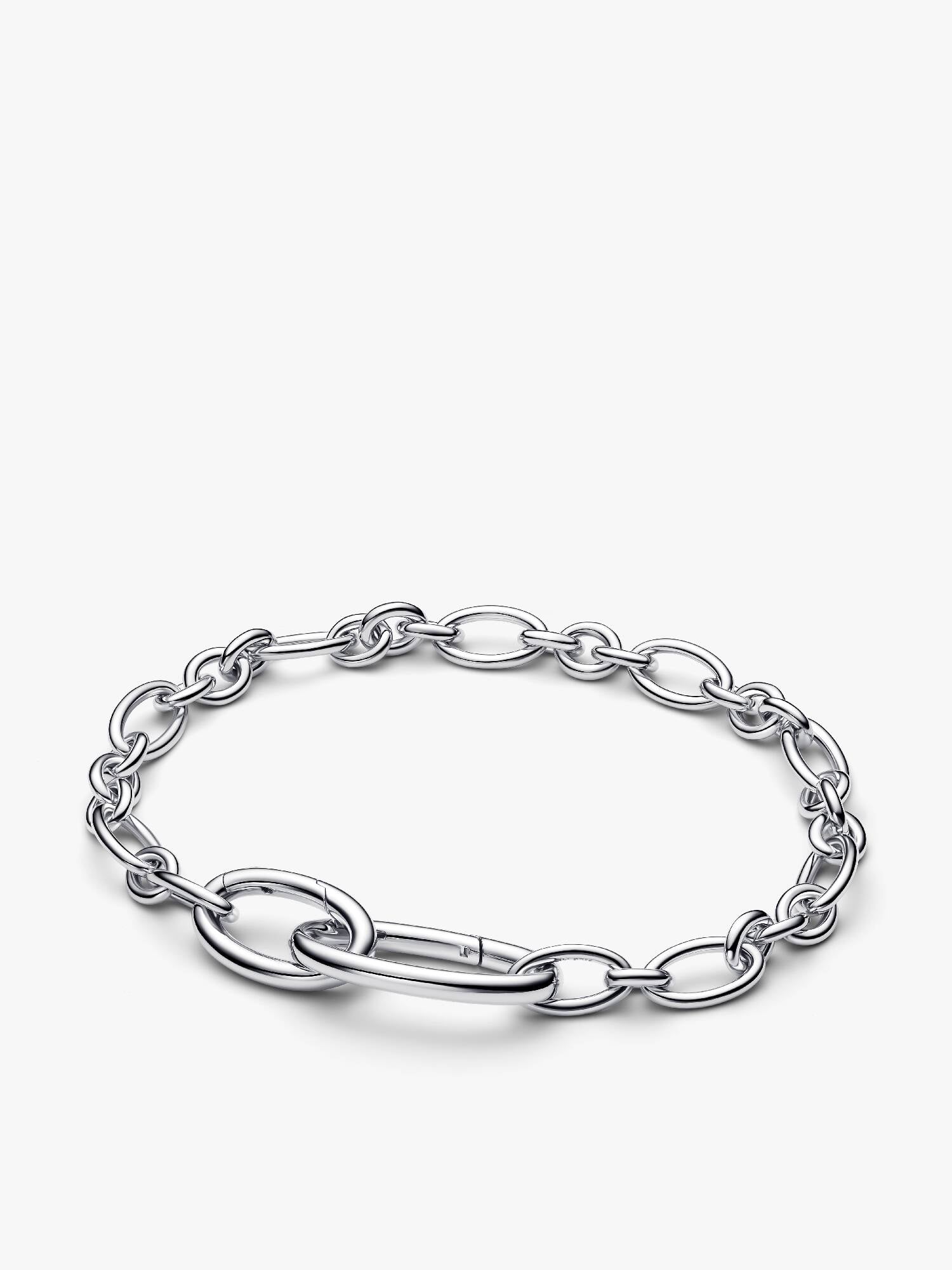 Bracelet à chaîne à maillons ovales ouvrant 