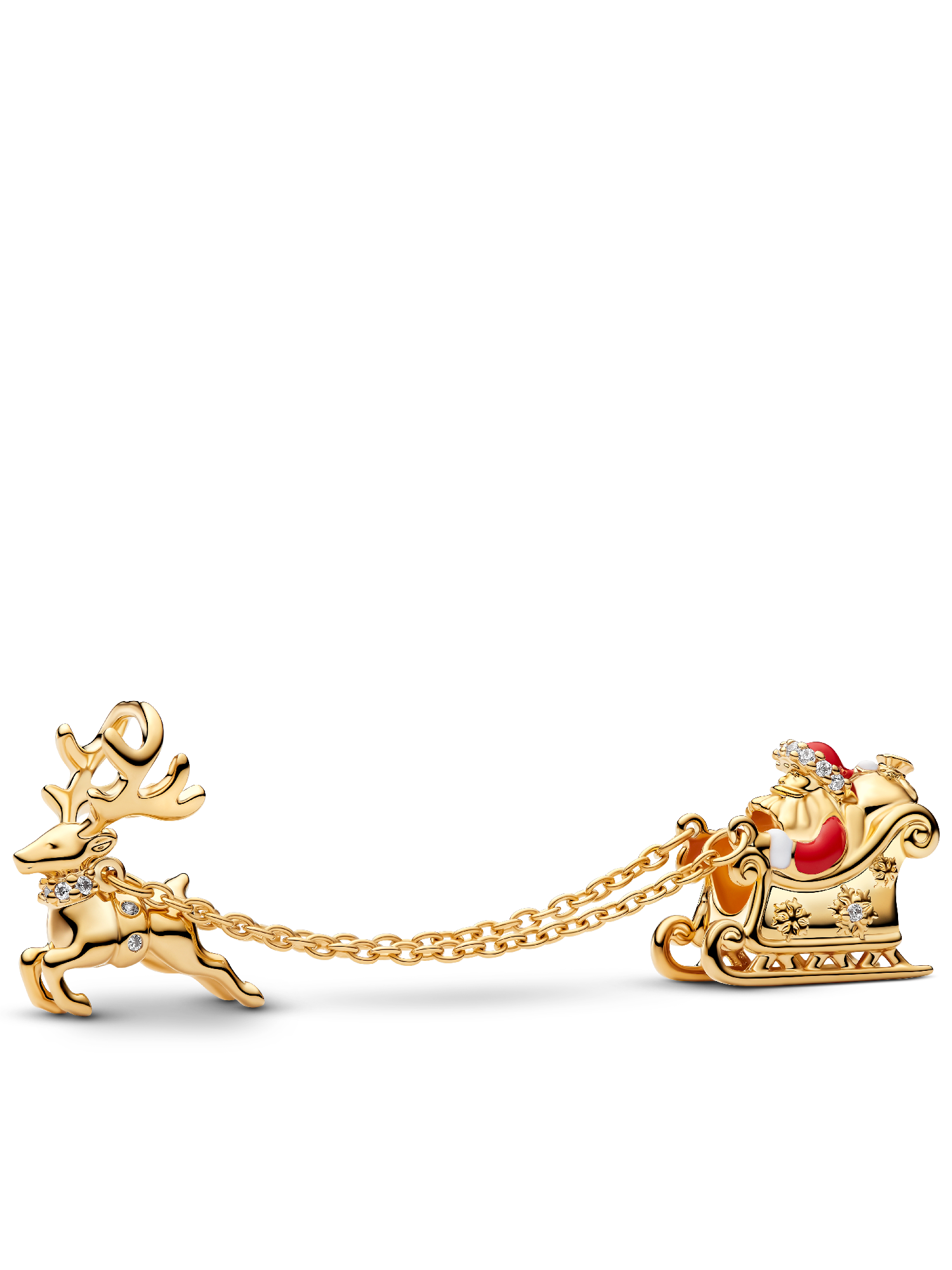 Santa's Sleigh Charm Bracelet