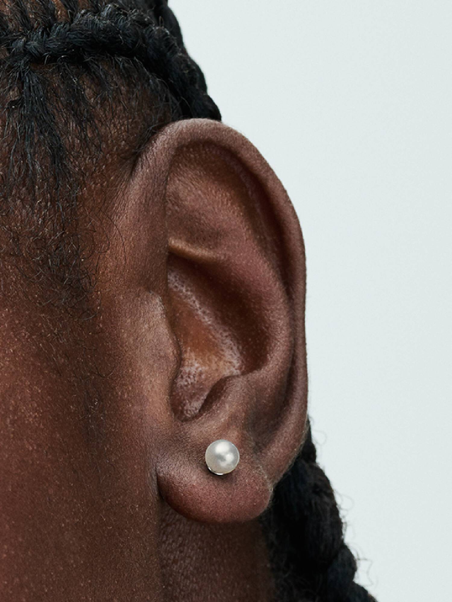 Treated Freshwater Cultured Pearl 4.5mm Stud Earrings