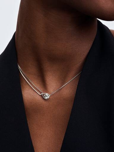FINAL SALE - Pandora Infinite Lab-Grown Diamond Double Chain Collier Necklace