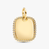 Pendentif étiquette carrée à graver Pendentif étiquette carrée à graver