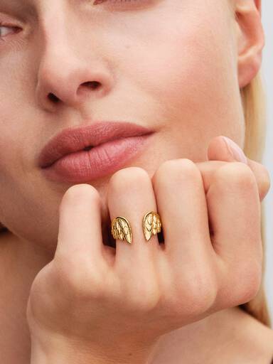 Bague ouverte Ailes de Thor de Marvel