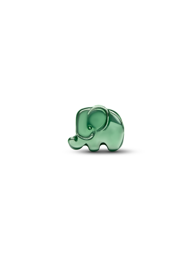 Mini charm Éléphant vert
