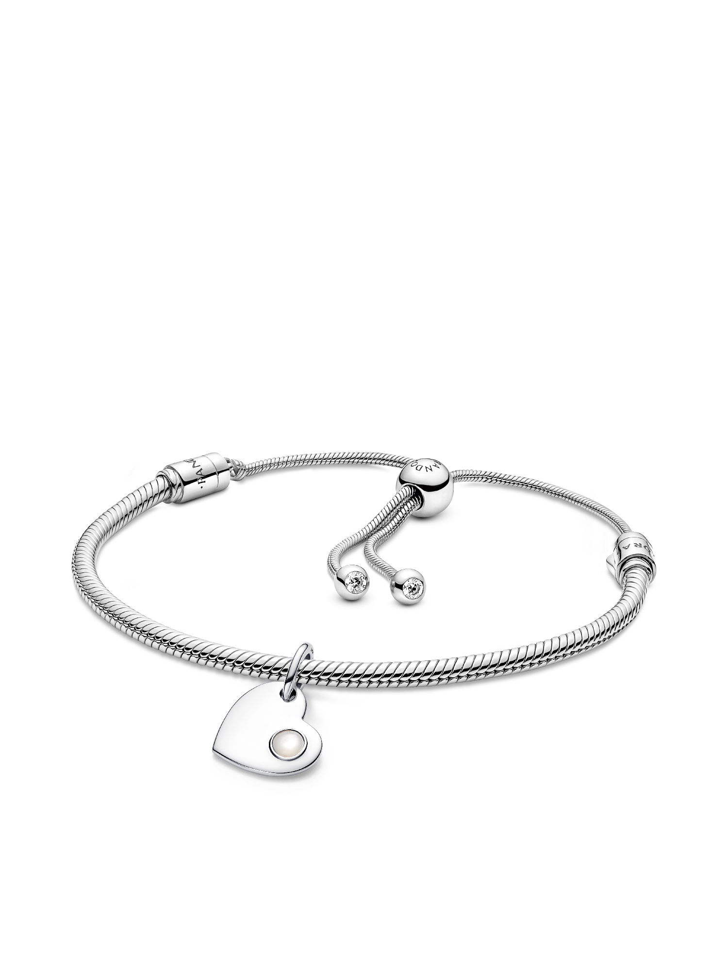 June  Engravable Dangle Charm Bracelet Set