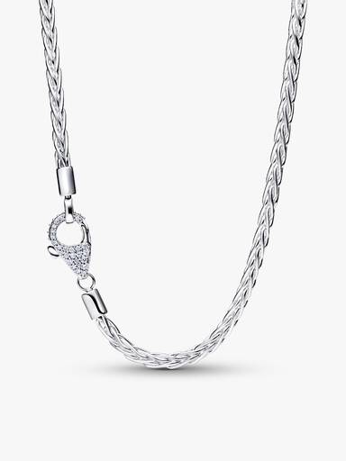 Blooming Flower Foxtail Chain Charm Necklace