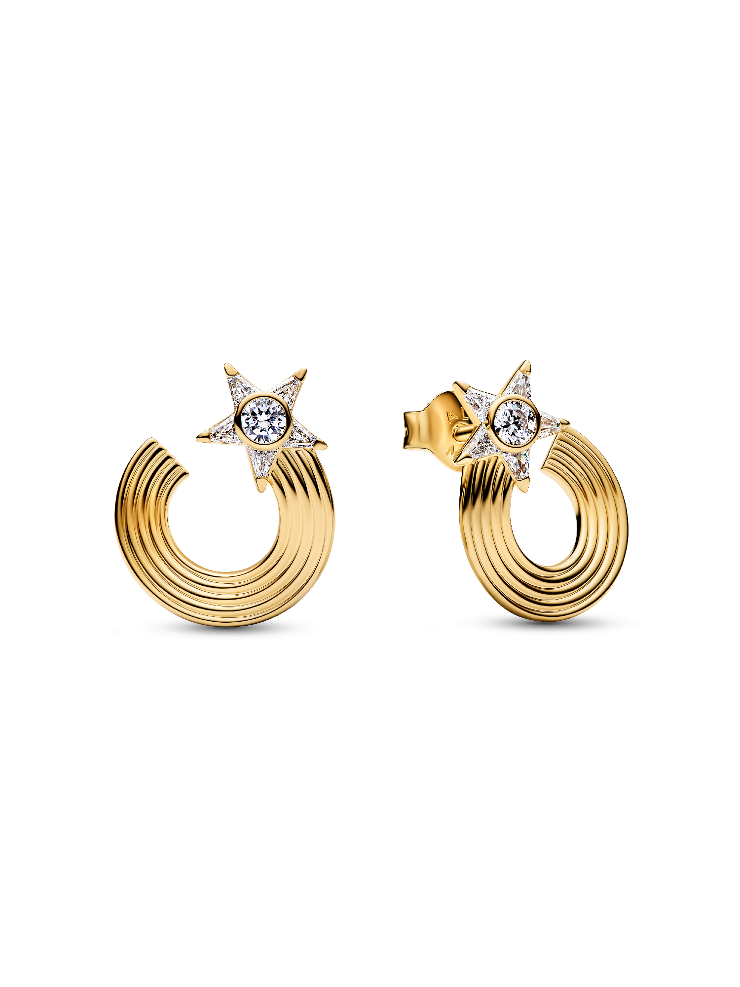 Sparkling Shooting Star Stud Earrings