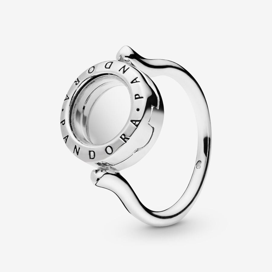 FINAL SALE - Pandora Floating Lockets Logo Ring image number 0