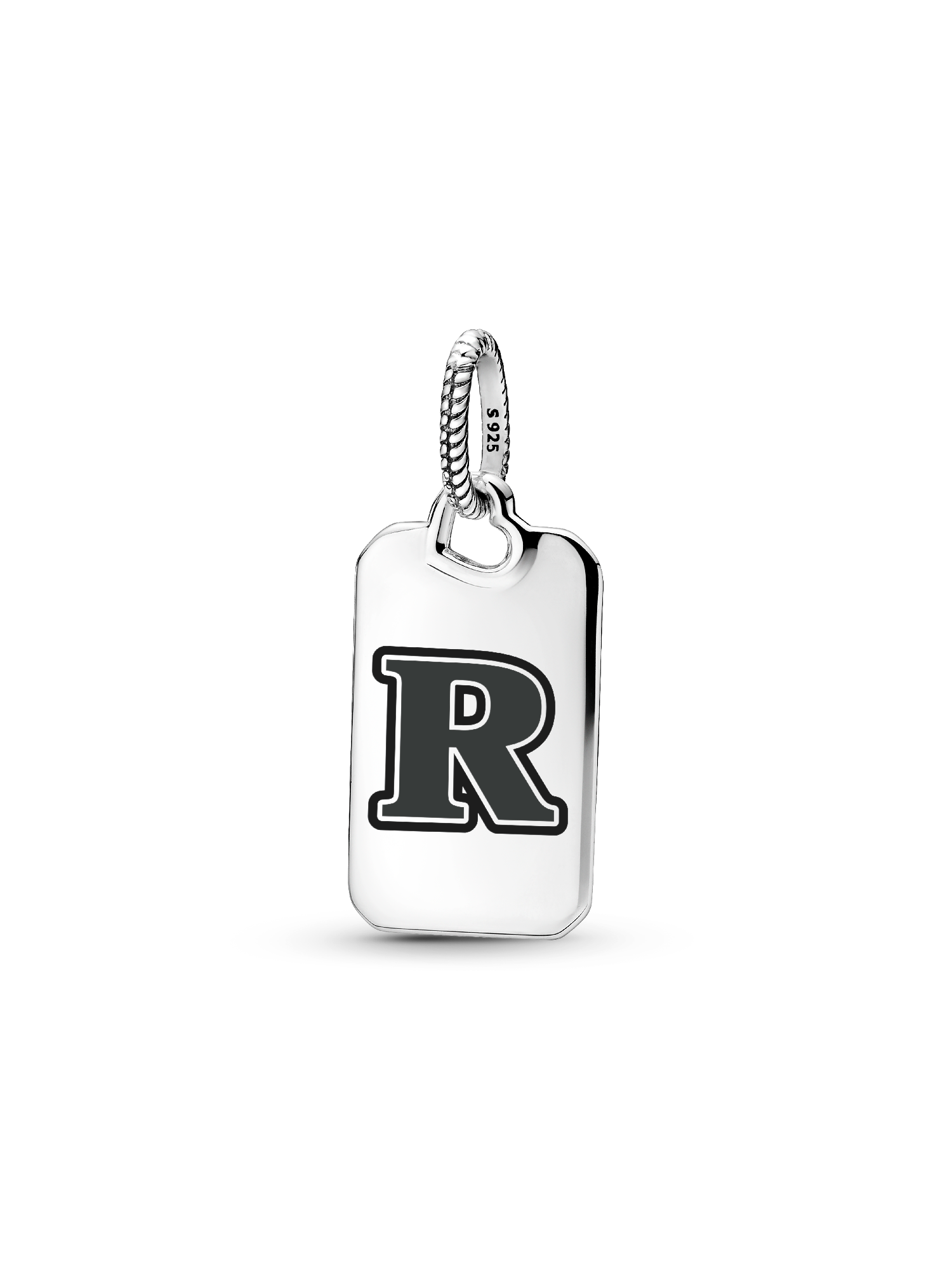 Letter R Rectangle Pendant