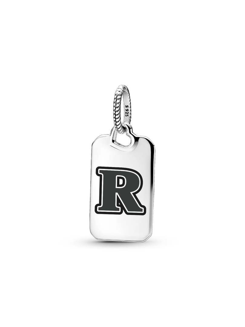 Letter R Rectangle Pendant