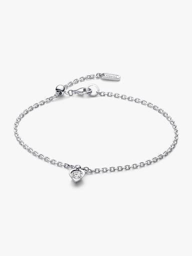 FINAL SALE - Pandora Talisman Lab-Grown Diamond Heart Chain Bracelet