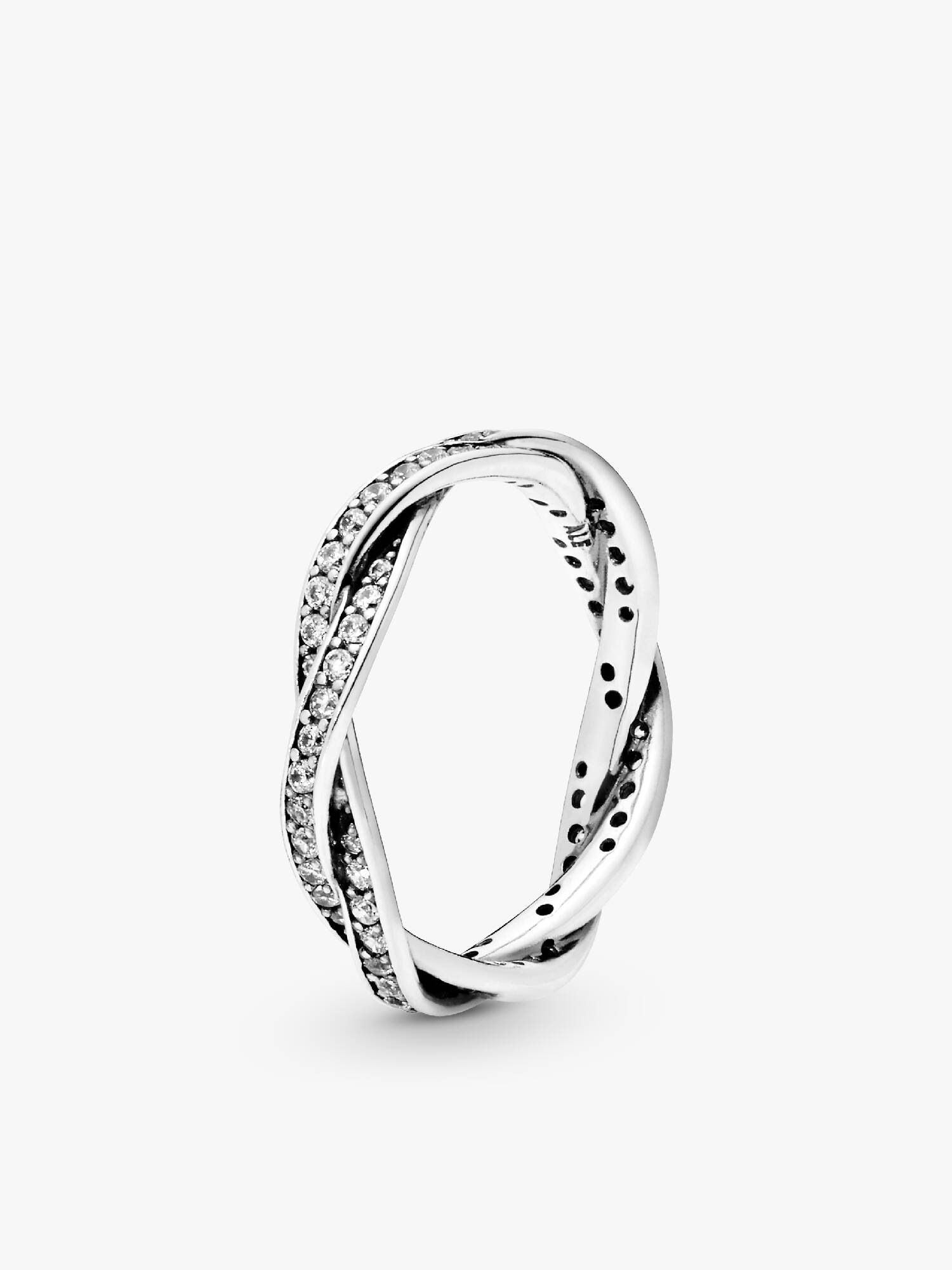 Bague Torsades scintillantes