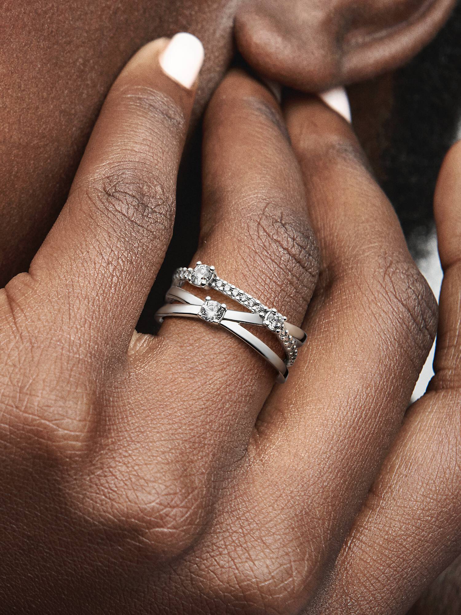 FINAL SALE - Sparkling Triple Band Ring