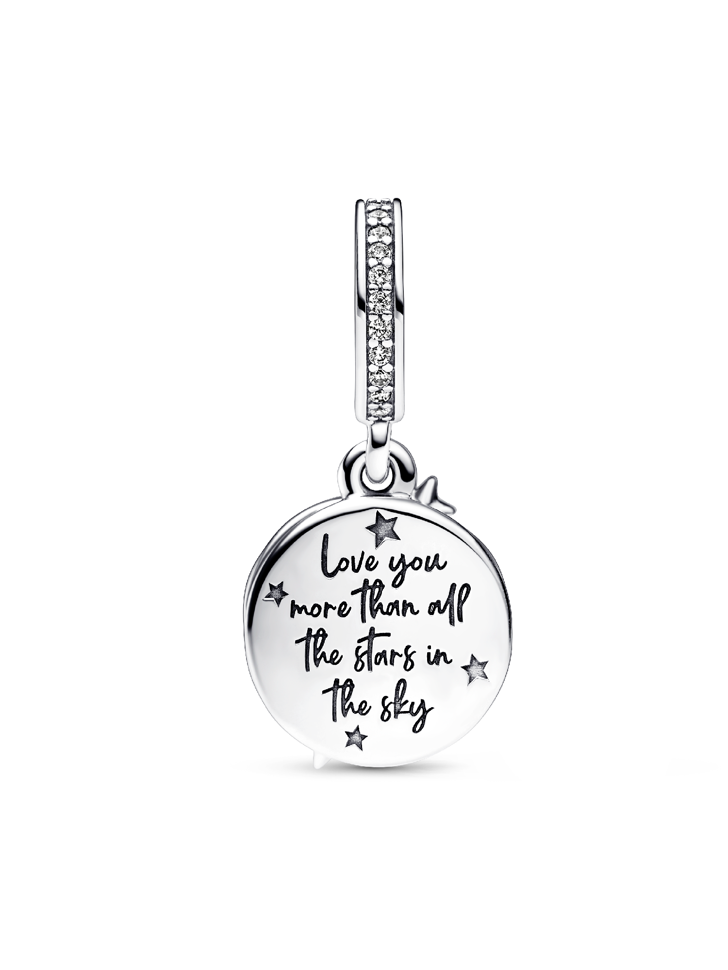 Two-tone Shooting Star Double Dangle Charm