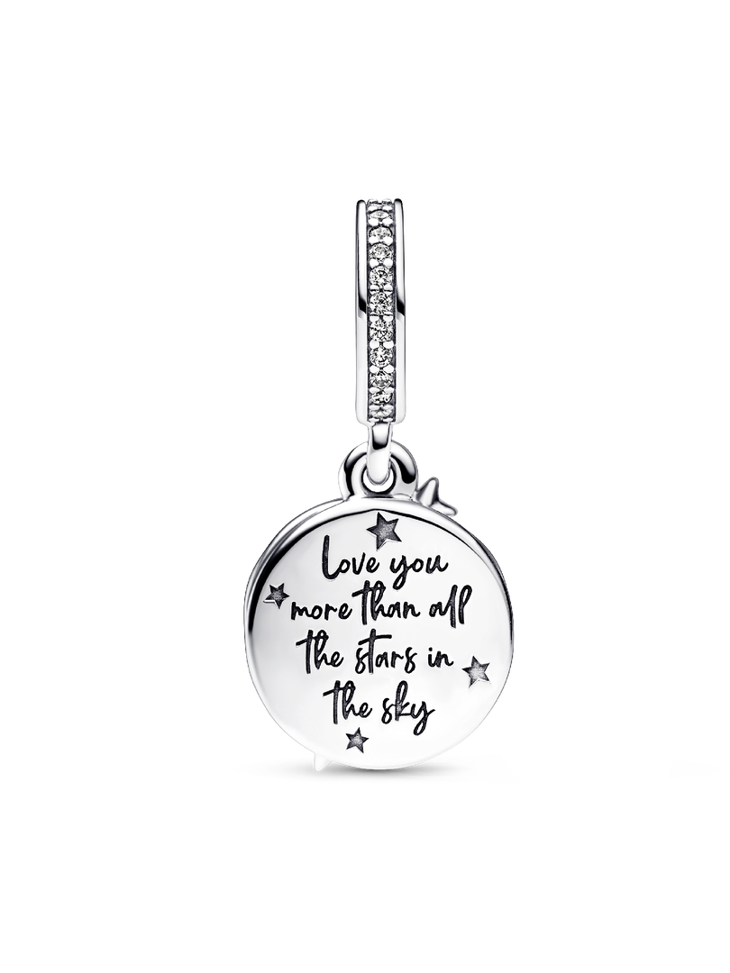 Two-tone Shooting Star Double Dangle Charm