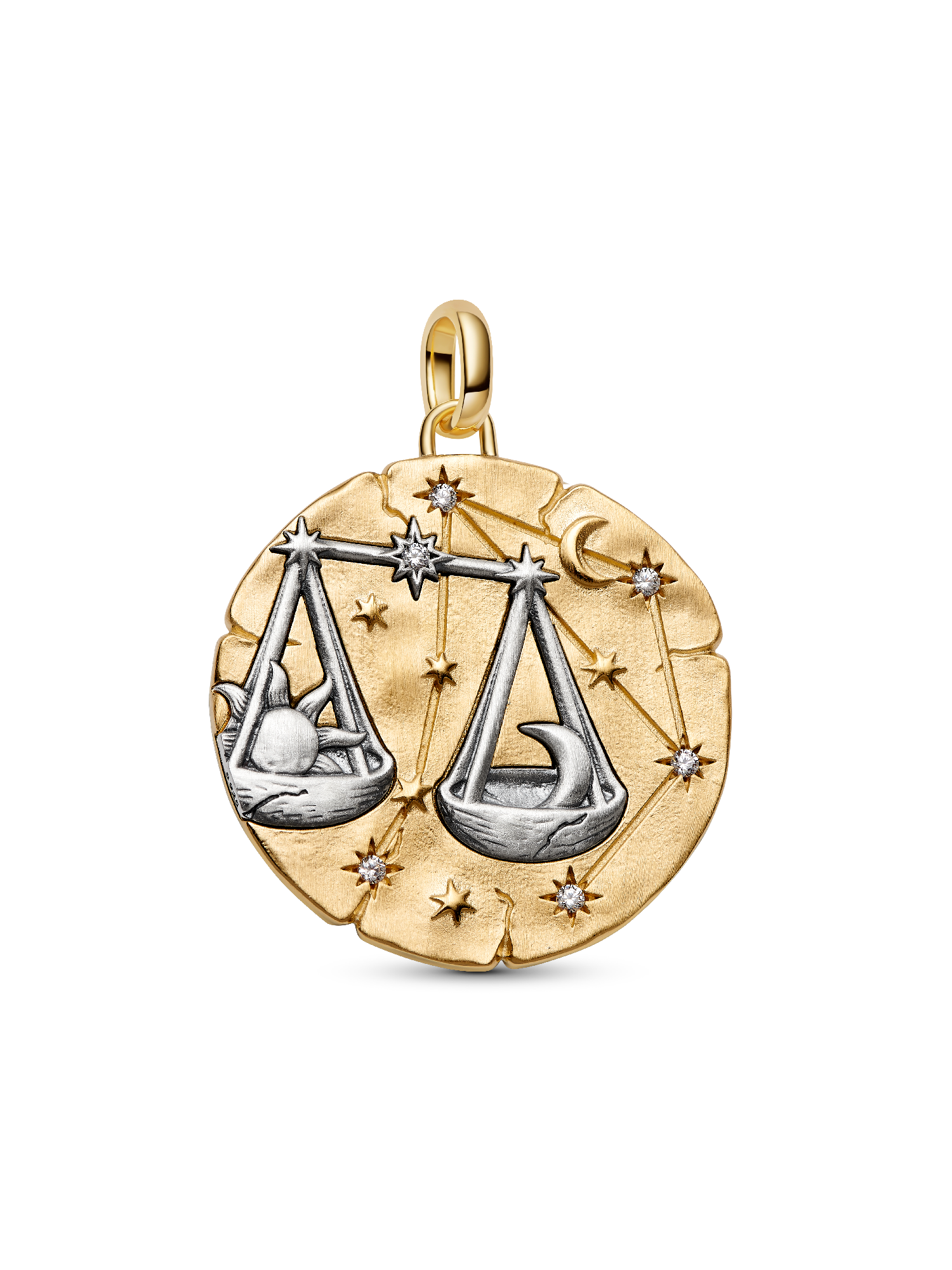 Charm-médaillon Zodiaque surdimensionné Balance