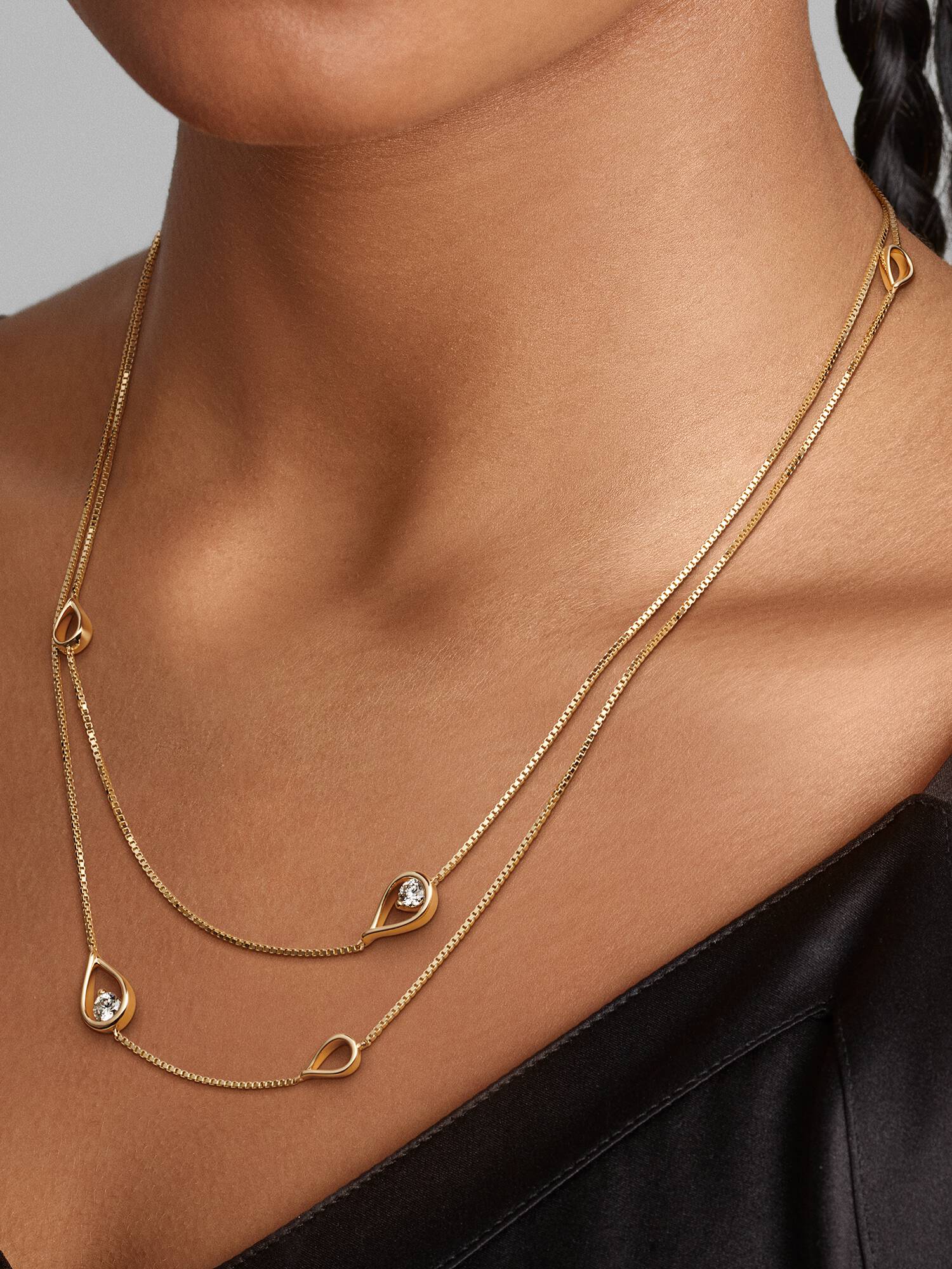 VENTE FINALE -  Collier long à diamants cultivés en laboratoire Pandora Infinite