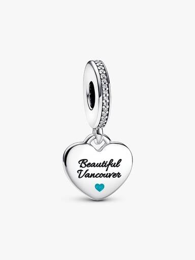 FINAL SALE - Vancouver Whale Heart Dangle Charm