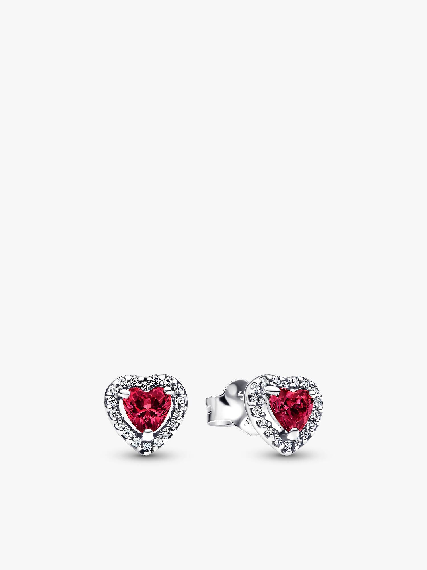 Clous d’oreilles Cœur rouge surélevé