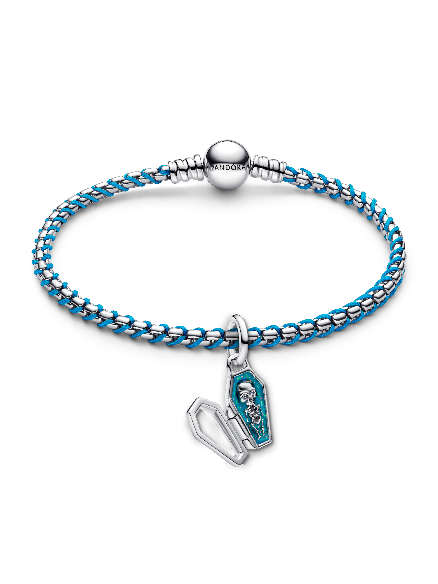 Bracelet avec charm Cerceuil style « Cool Blue »