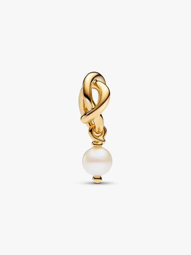 June Freshwater Cultured Pearl Eternity Circle Dangle Charm