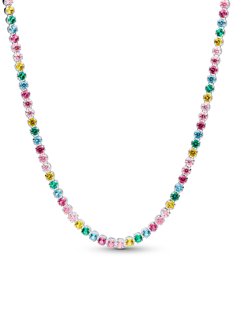 Rainbow Tennis Necklace & Bracelet Set
