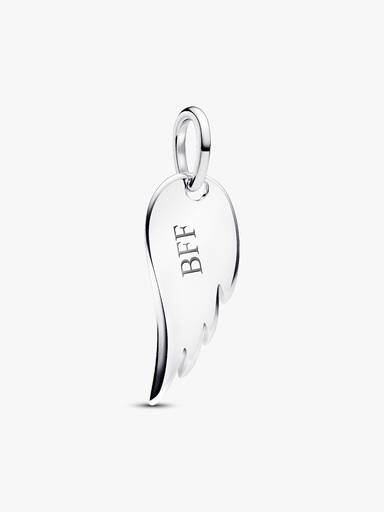 Pendentif rectangulaire Aile d’ange à graver