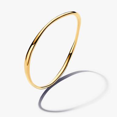 Duo de bracelets rigides bicolores de forme organique à superposer