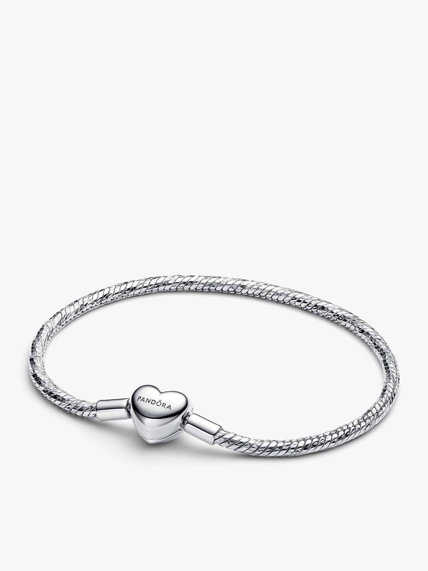 Bracelet à chaîne serpentine acetté avec fermoir en cœur