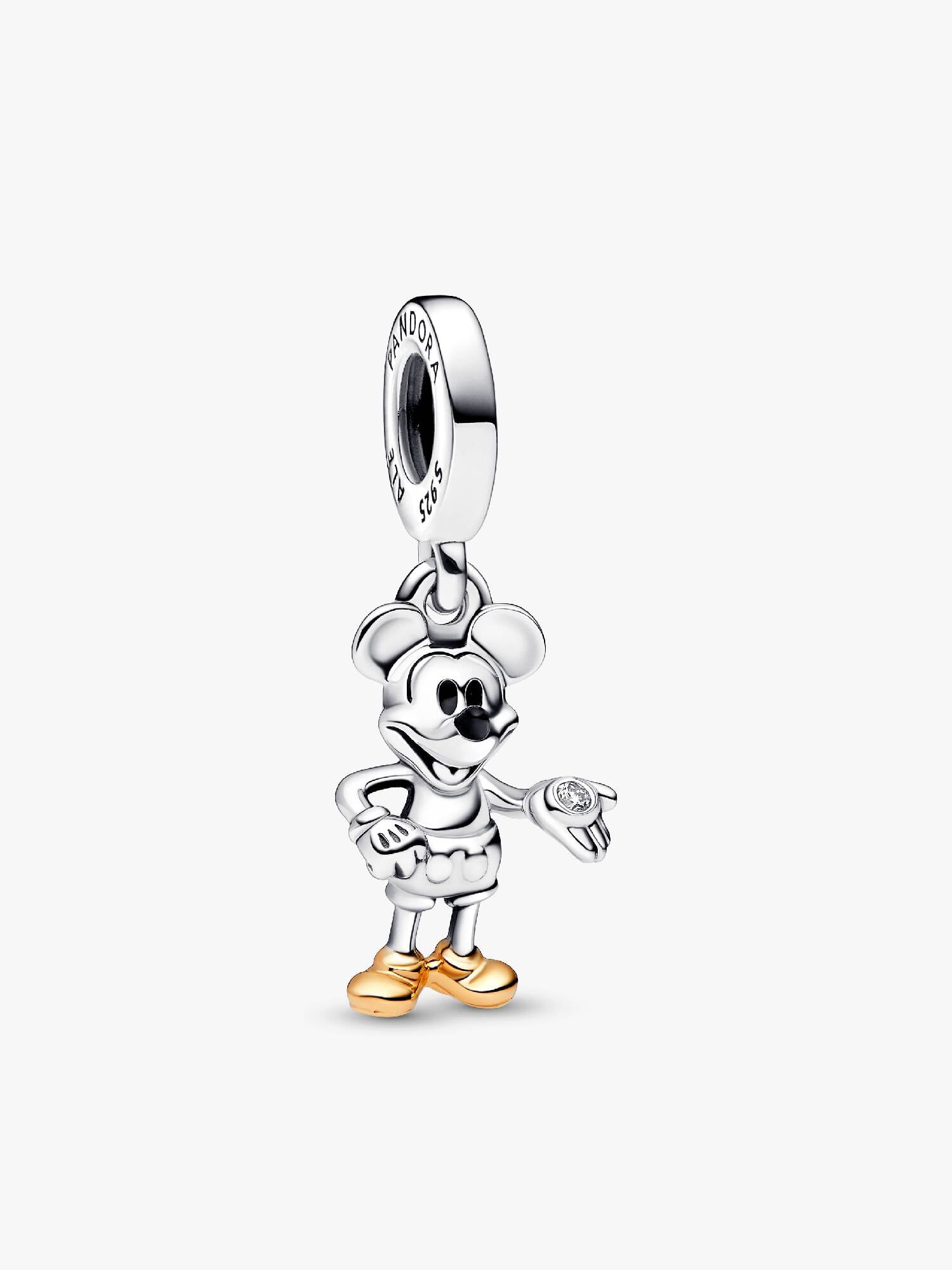 FINAL SALE - Disney 100th Anniversary Mickey Mouse Lab-grown Diamond Dangle Charm